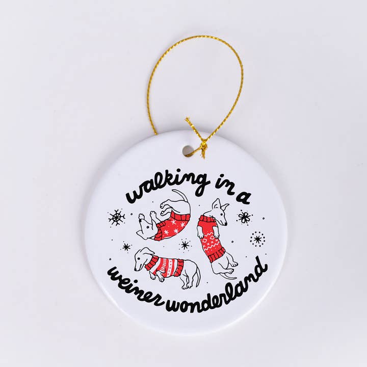 Weiner Wonderland Christmas Ornament for wholesale by femfetti