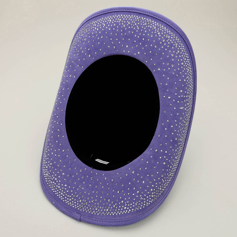 Sensibling Corp. - Wholesale Cowboy Hat - Women's - Rhinestone Embellished Faux Suede Western Cowboy Fedora Hat22