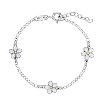 Girls' Enamel Unicorn Satellite Bracelet Sterling Silver - Pink - In Season  Jewelry