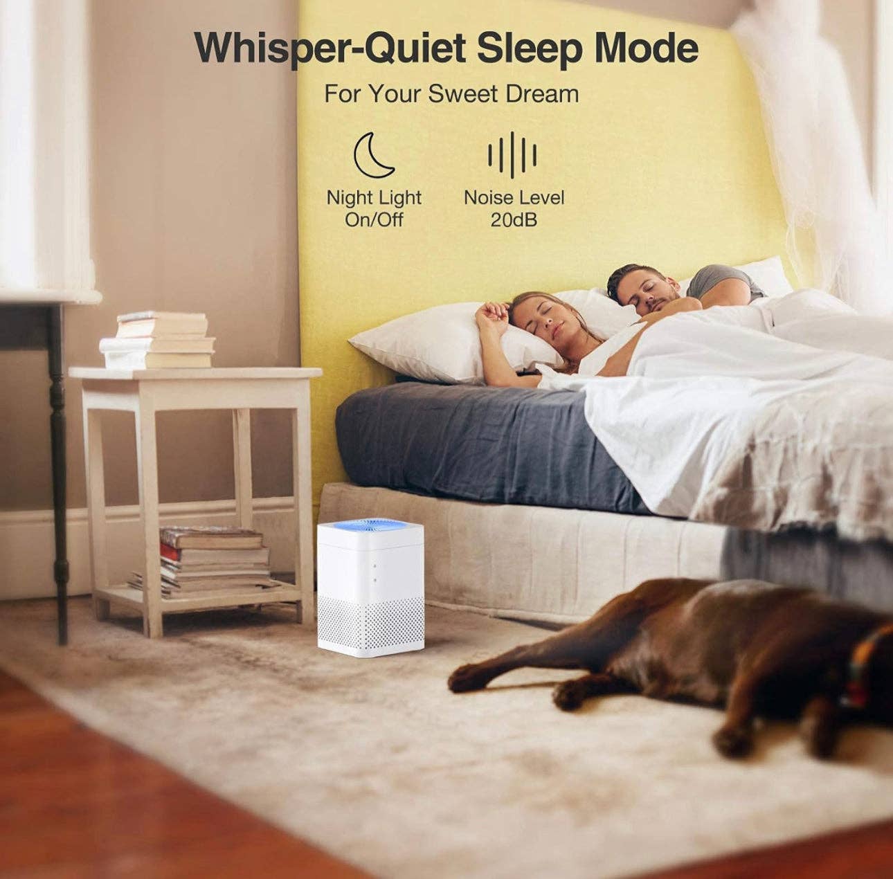 OutdoorSolarOutlet – wholesale Air purifier – Air Purifiers for Home 3-in-1 True HEPA Large Room Air Filter, Air ChoicAir Purifiers for Reduce Pets Dander, Household Odor, Smoke, Dust, Sleep Mode, Auto Mode, Quiet Operation, White16