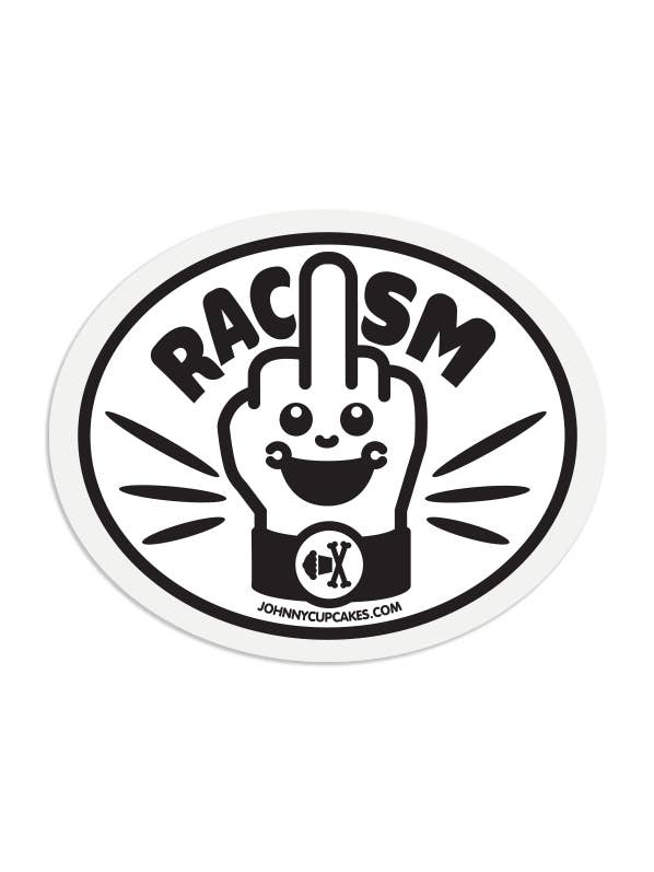 F Racism Sticker for wholesale by Johnny Cupcakes