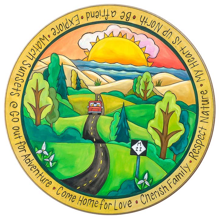 « L'été au Michigan » | Michigan Lazy Susan pour la vente par Sticks