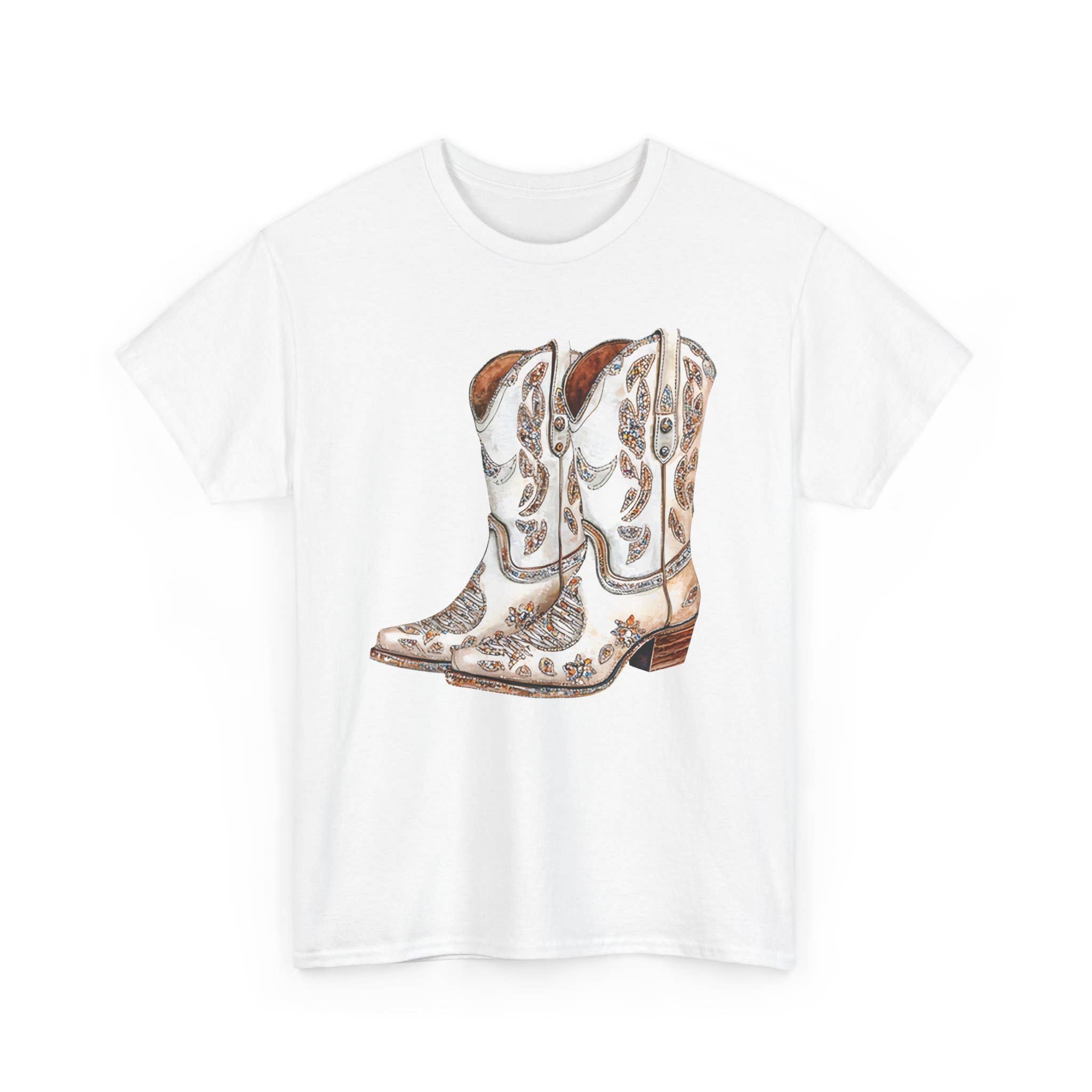 NVC Ecommerce LLC – wholesale Graphic sweatshirt – Women’s – Faux Rhinestone Cowgirl Boots Shirt, Cowboy Sweatshirt2