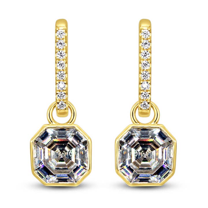 Luxe Asscher-örhängen för wholesale av Chloe + Lois