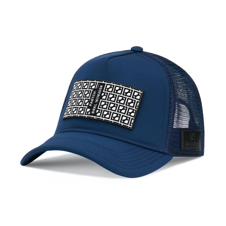 PARTCH Fashion Trucker Hat Navy Blue Removable BRKL PARTCH Clip for wholesale by PARTCH