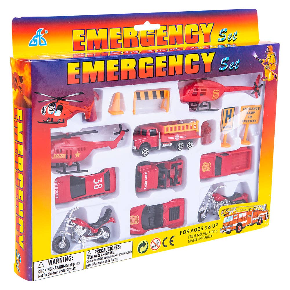 La Luna Bella - Toys - Wholesale Toy Car/Truck - Kids - DIE-CAST FIRE TEAM 15PC SET LLB Car Toys3