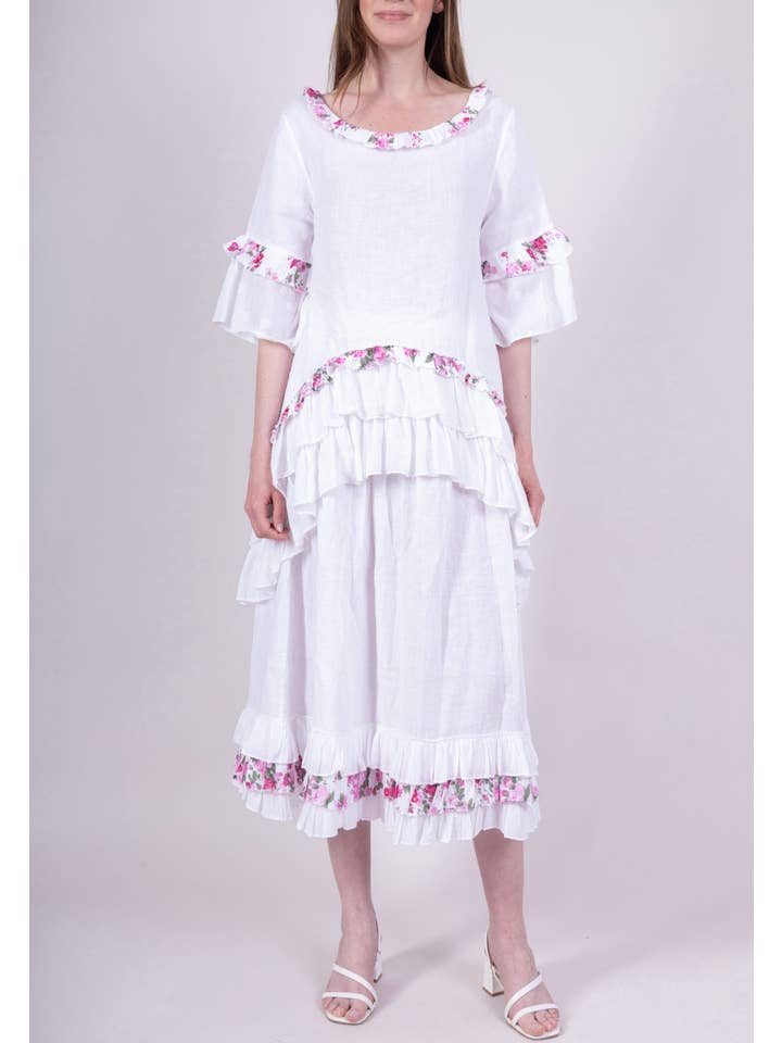 LINEN & COTTON HOUSE - Wholesale Dress - Women's - ROBE IN LINEN 8612