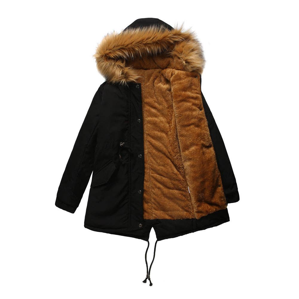 Marayn - Wholesale Coat - Women's - Warm Hooded MidLength Padded Parka Coat  Winter 20258