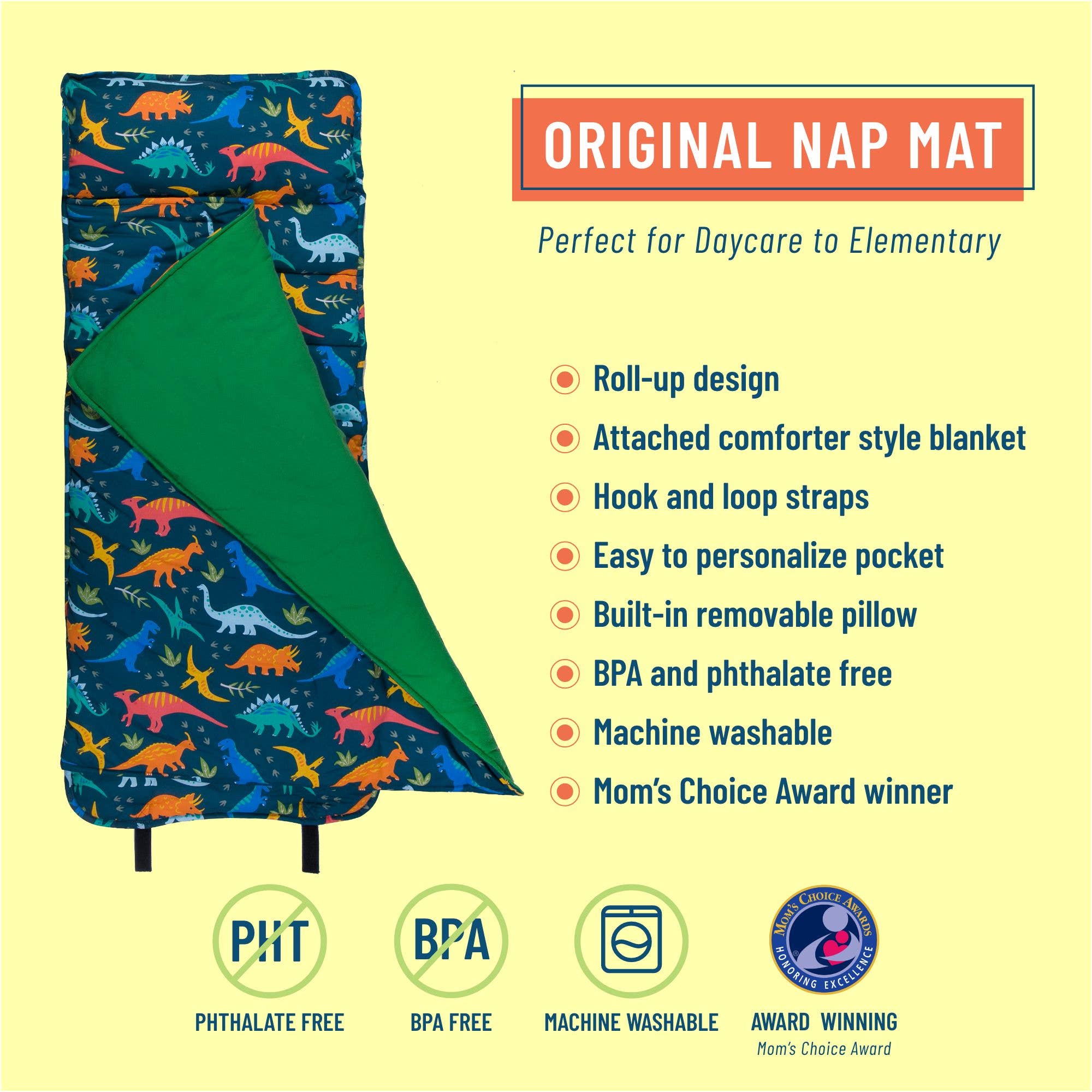 Wildkin - Wholesale Nap Mat - Kids & Baby - Jurassic Dinosaurs Original Nap Mat2