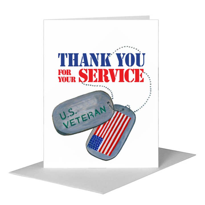 U.S. Veteran, Greeting Card (#7317EA) for wholesale by Printed Canvas