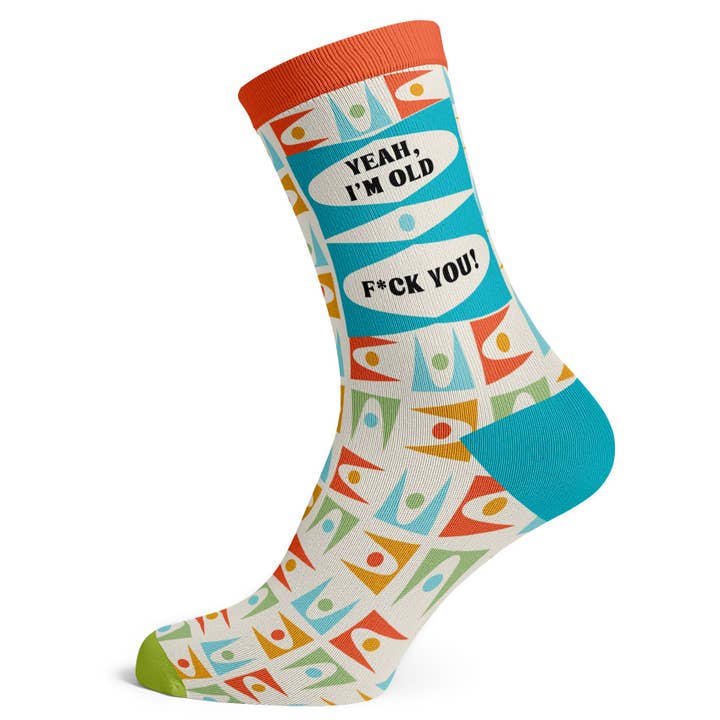 Yeah I'M Old Socks for wholesale by Socks To Be You