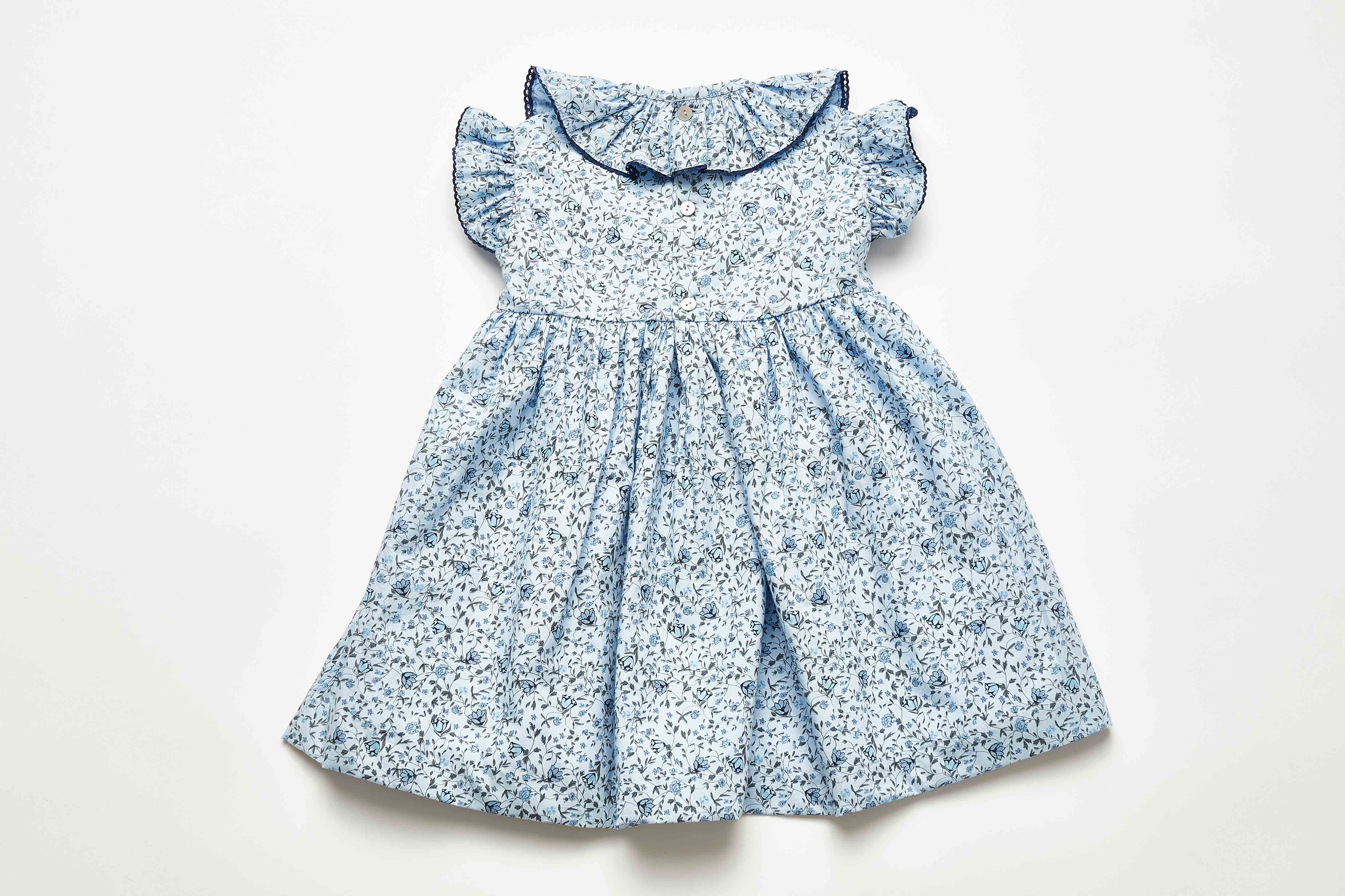 Pi&Pa - Wholesale Dress - Kids - “CAMPANILLA” KNITTED SMOCK GIRL'S DRESS IN ORGANIC COTTON2