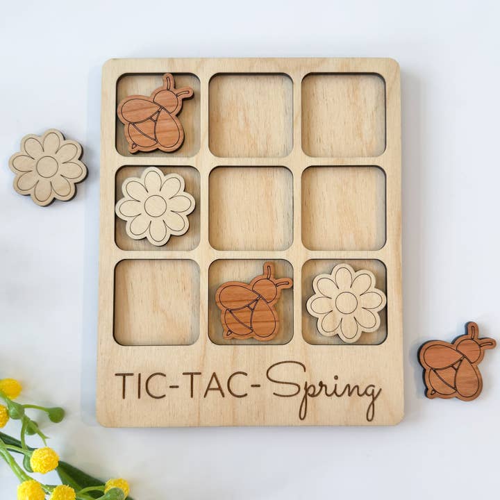 Birch House Games & Gifts – wholesale Board game – Spring Tic-Tac-Toe Game - Spring Time Gift