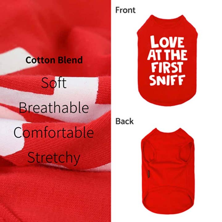 Fitwarm – Großhandel Haustier-Shirt – Hund – Hundeshirt Love at the First Sniff5