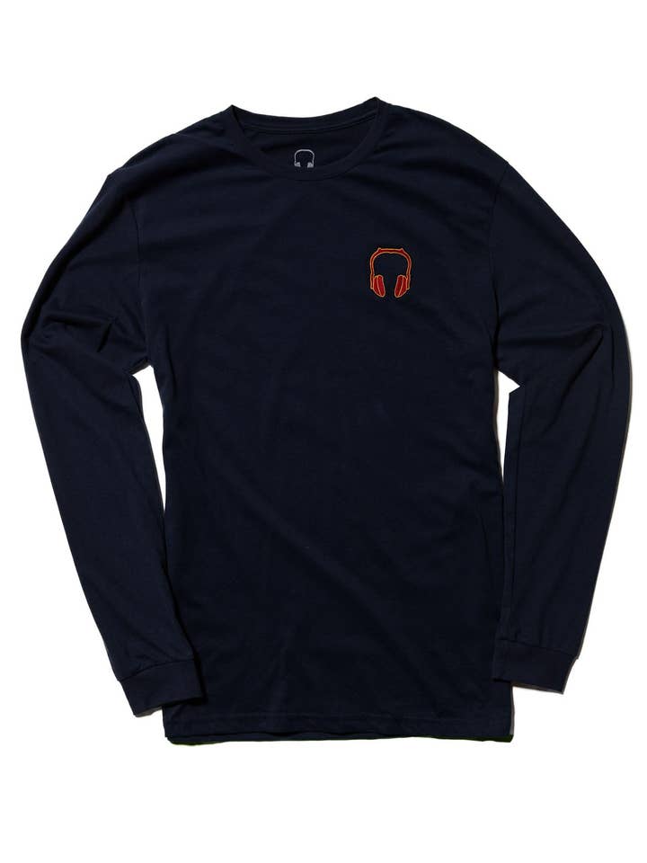 DEMON IDOL EMBROIDERED LONG SLEEVE SUEDED T-SHIRT for wholesale by SOUNDOFF