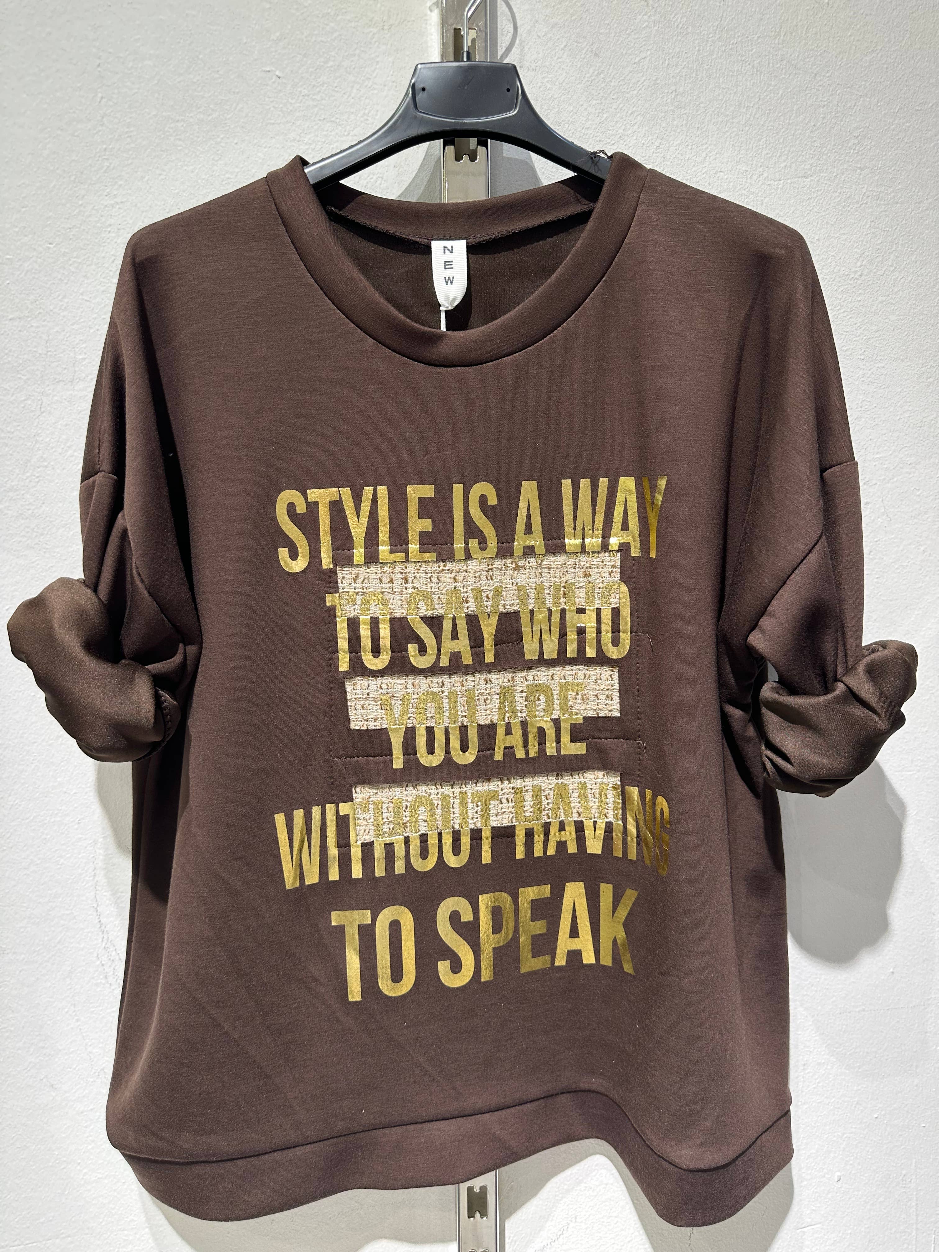 Only Yuan - Wholesale Graphic Sweatshirt - Women's - ref 21206 printed sweatshirt