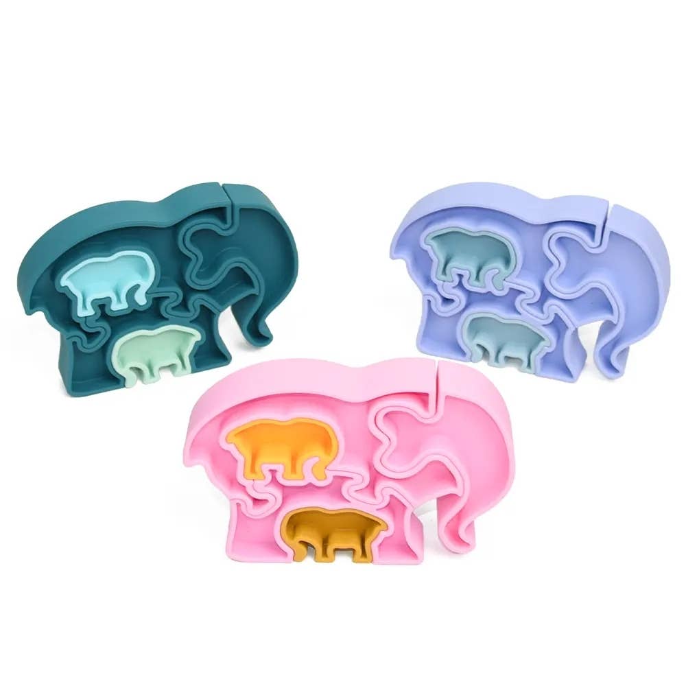 PETIKIDS – Engroshandel Puslespil - Børn – Montessori pædagogisk legetøj - 3D puslespil: Morelefant med hendes små5