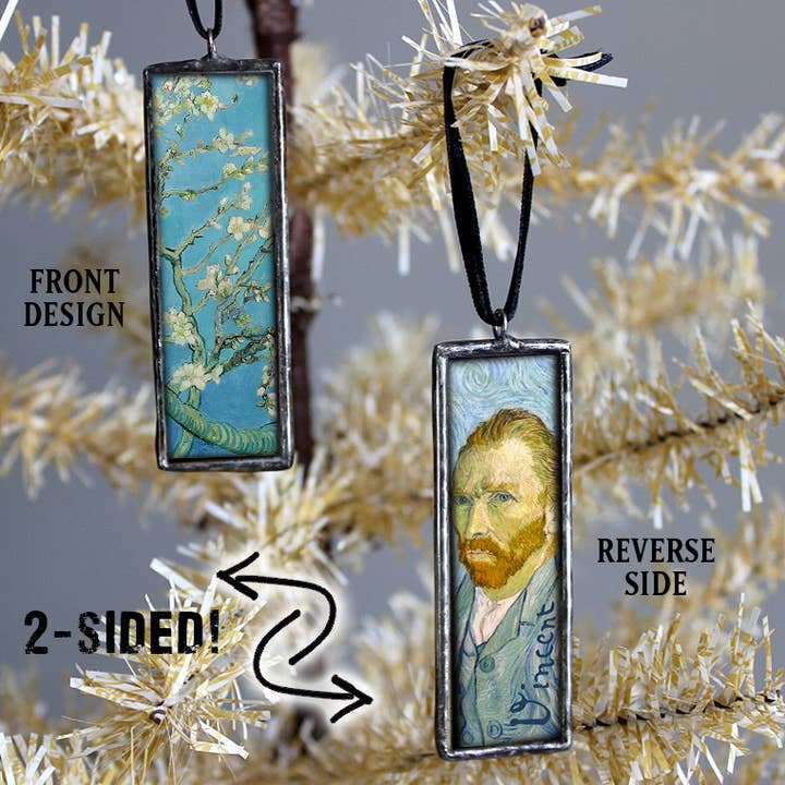 Homestyle Charlie – wholesale Ornament – Van Gogh Almond Blossom Art Museum Christmas Ornament Charm