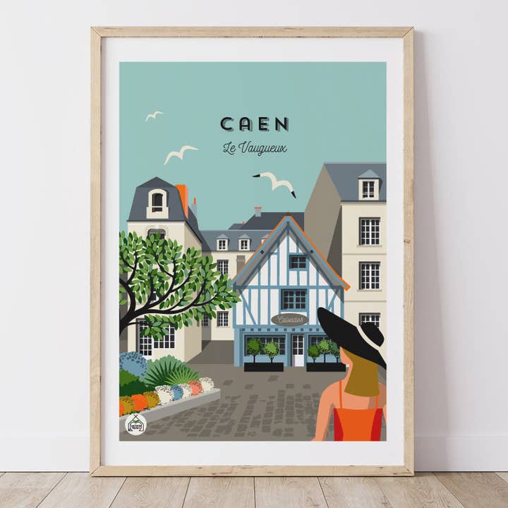 Pôster CAEN - Le Vaugueux por atacado de Les Petits Yéyés