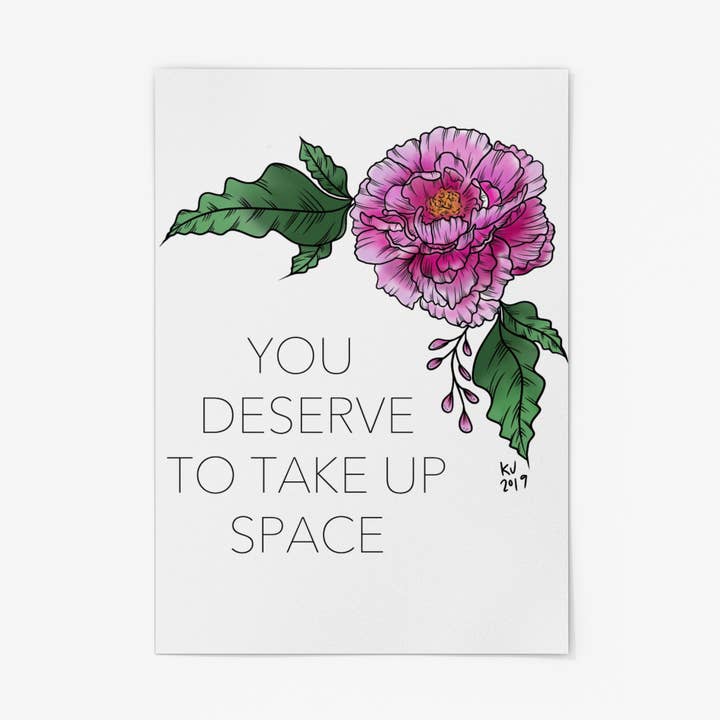 Vous méritez de prendre de l'espace Imprimer pour la vente par Luck and Lavender Studio