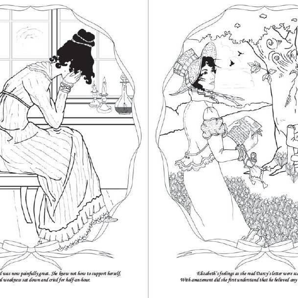 SCB - Vente Livre de coloriage et d'activités pour adultes - Livre de coloriage Orgueil et Préjugés5