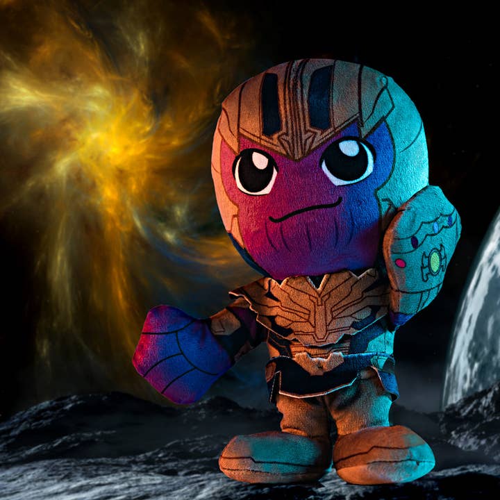 Uncanny Brands - Wholesale Stuffed/Plush Toy - Kids & Baby - Bleacher Creatures Marvel Thanos 8" Kuricha Sitting Plush