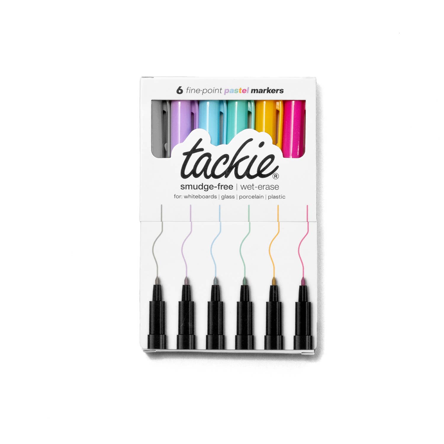 M.C. Squares - Wholesale Marker - Tackie Markers - Smudge Free, Wet-Erase Pens - Pastel Colors1