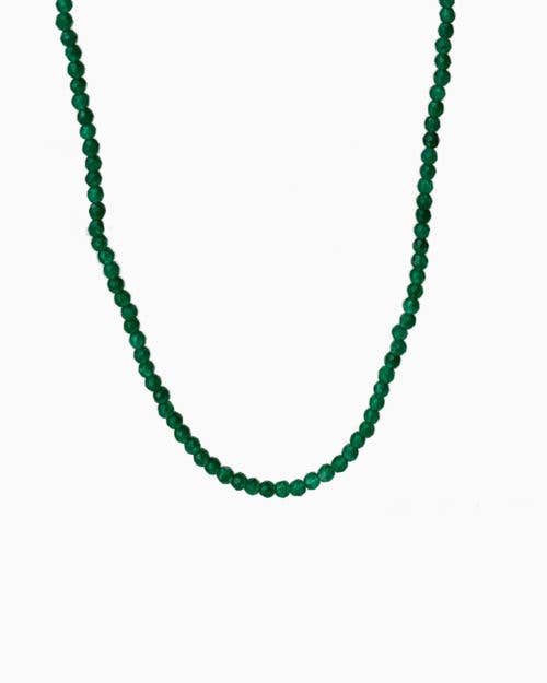 Asia West – Großhandel Perlenkette – Perlenkette mit rohem Smaragd  6