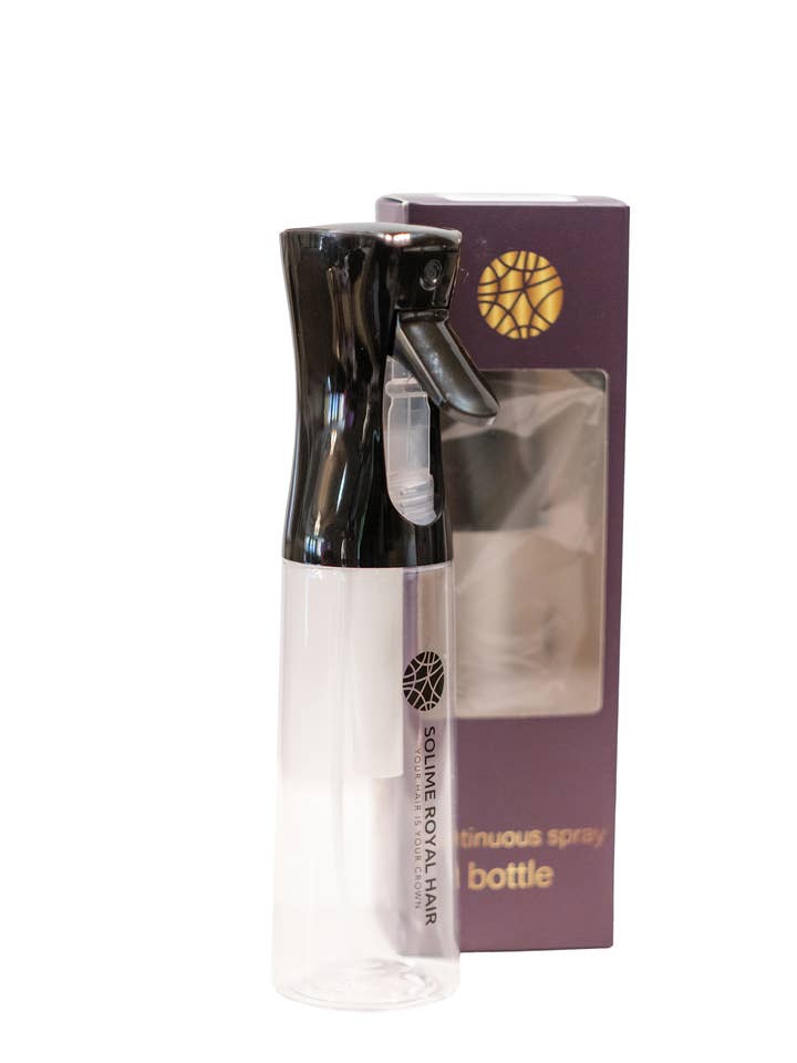 Solime Royal Hair - Continuous Spray Bottle - 200ml - Black for wholesale by SOLIME ROYAL HAIR