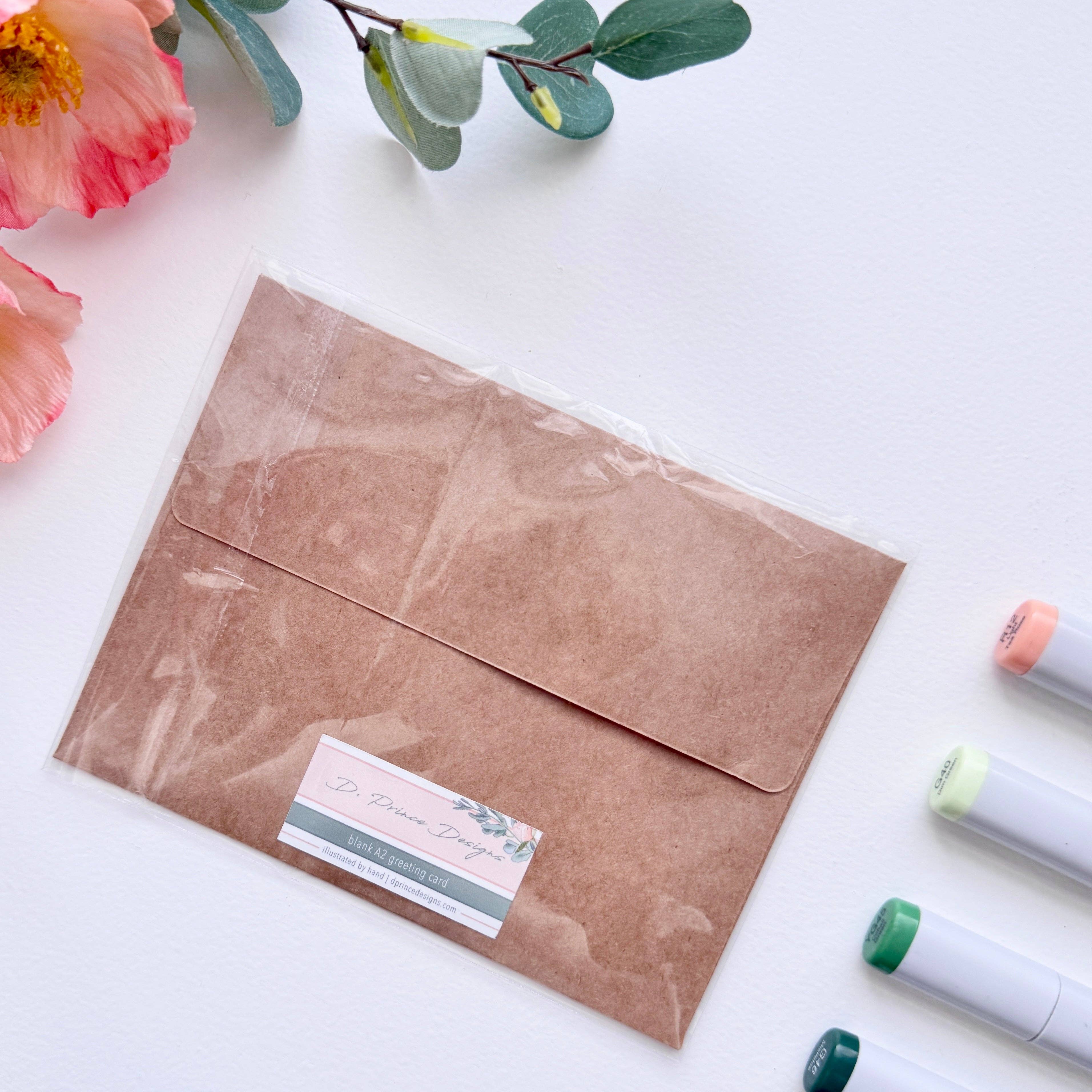 D. Prince Designs - Wholesale Birthday Card - Happy Birthday Leaves + Berries | Hand Illustrated Greeting Card5