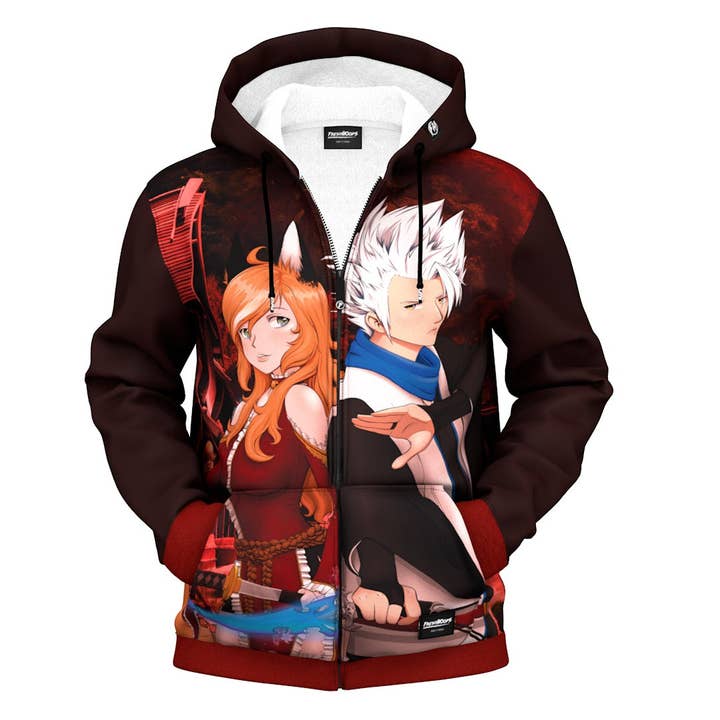 Sweat à capuche zippé Ichimaru & Yua pour la vente par FreshHoods