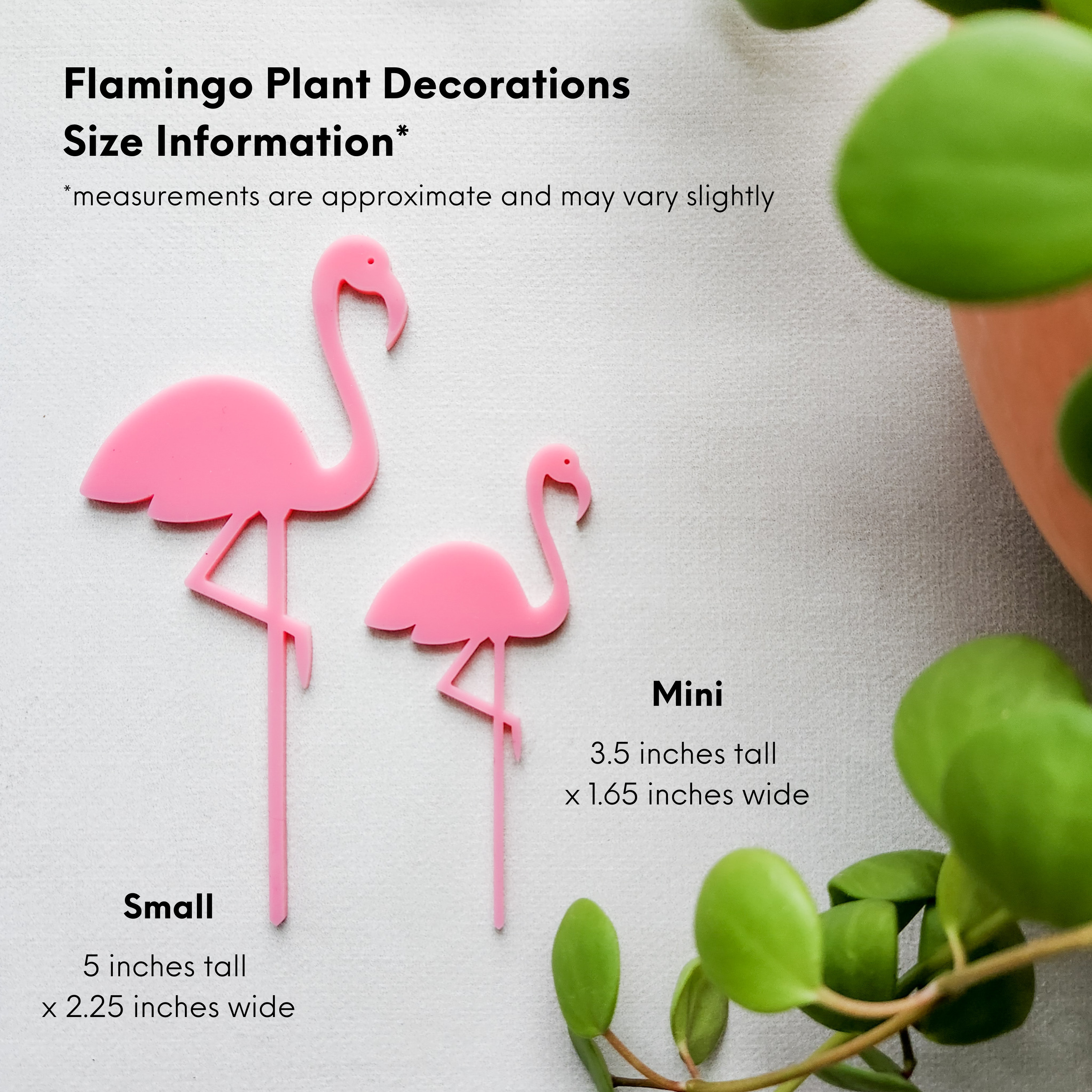 Leaf & Node - Wholesale Garden/Lawn Stake - Pink Flamingo Decorative Houseplant Accessory7