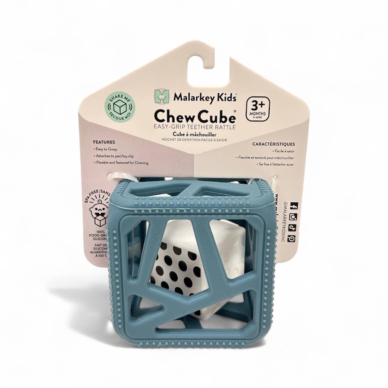Malarkey Kids – wholesale Teether (not clip-on) – Baby – Chew Cube - Silicone Teether Rattle22