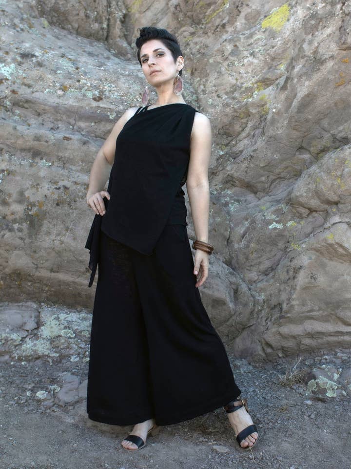 Southwest Gaucho Broek - Desert Crêpe collectie voor wholesale door Leigh Young Collection