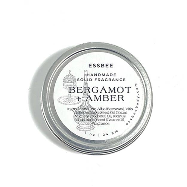 Essbee Bath and Body - Wholesale Solid Perfume - Bergamot & Amber Solid Fragrance