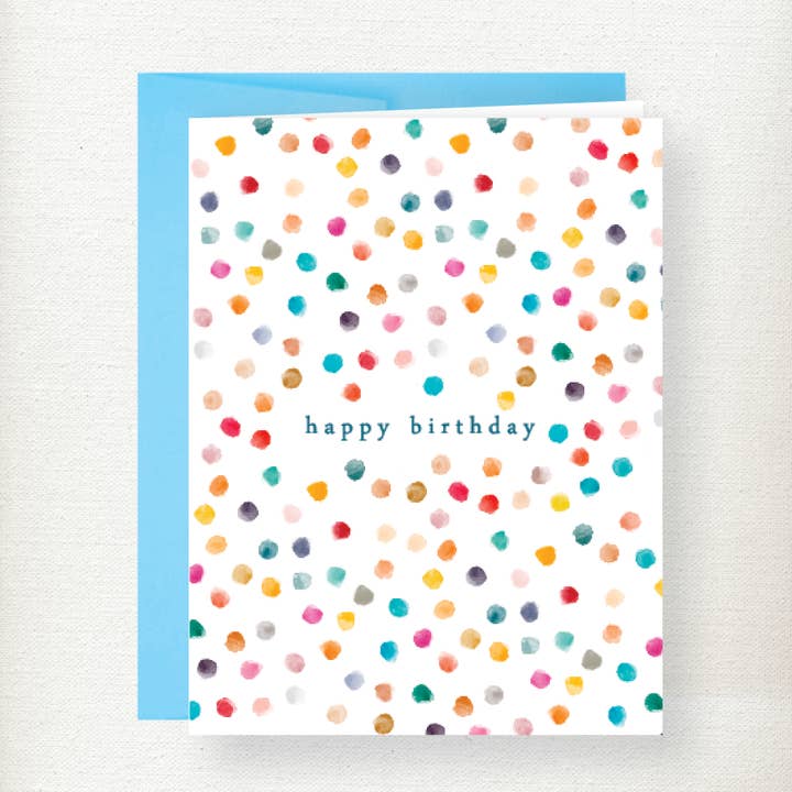 Dotted Birthday Greeting Card for wholesale by Kramer Drive