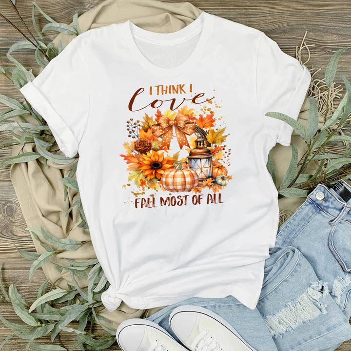 Camiseta Creo Que Amo El Otoño Más para venta al por mayor de Avery Lane Gifts