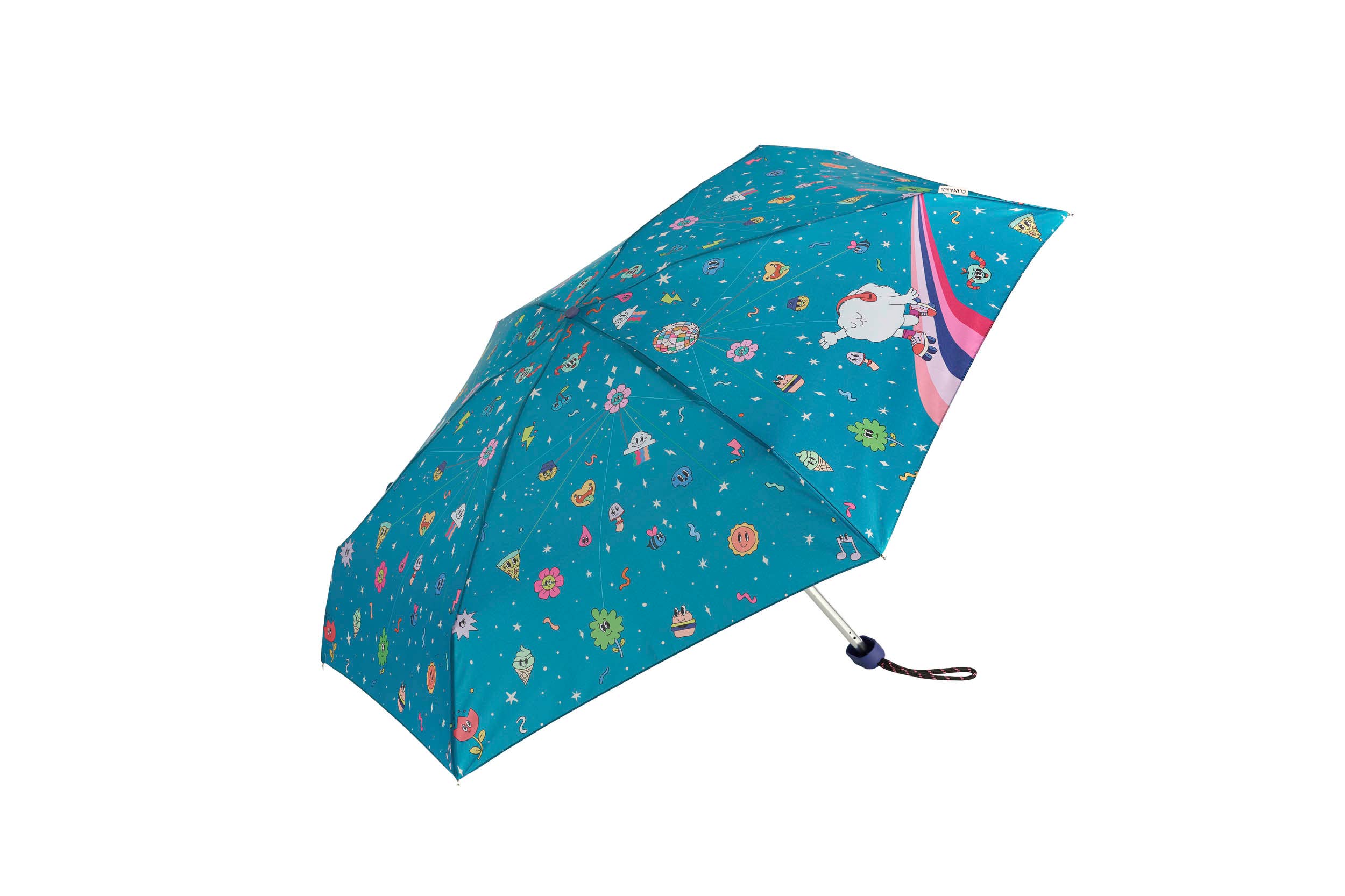 Clima Umbrellas - Wholesale Umbrella - Kids - Manual folding umbrella with bag | Disco party print 16