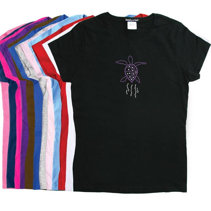 Purple Sea Turtle - Women's T-shirt for wholesale by Dog in the Closet