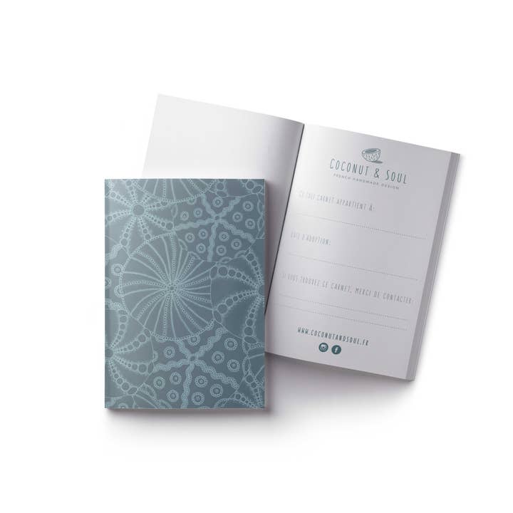 Caderno Ouriço Psicodélico A6 por atacado de Coconut & Soul