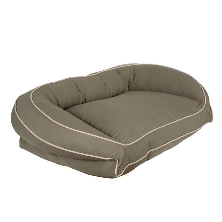Carolina Pet Company - Wholesale Pet Bed - Dog - Canvas Bolster Dog Bed w/ Recycled Hi-Loft Poly Pillow Fill