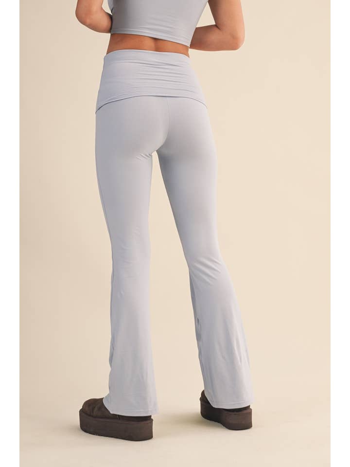 KIMBERLY C – wholesale Pants – Women's – Soft Knit Foldover Flare Pants9