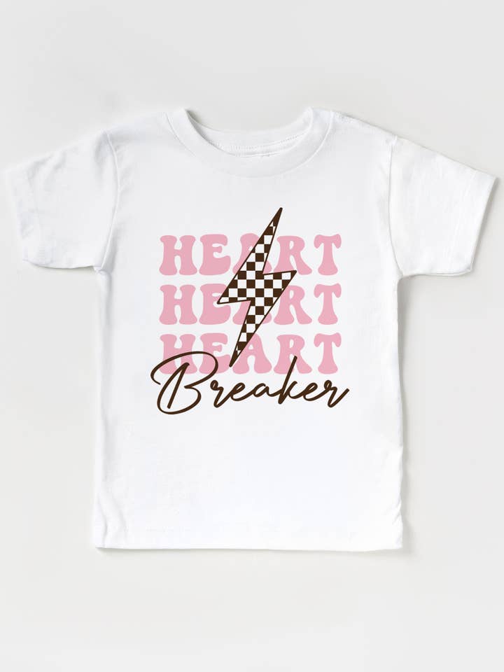 Maglietta grafica Heart Breaker per la vendita all'ingrosso da parte di Tickled Teal