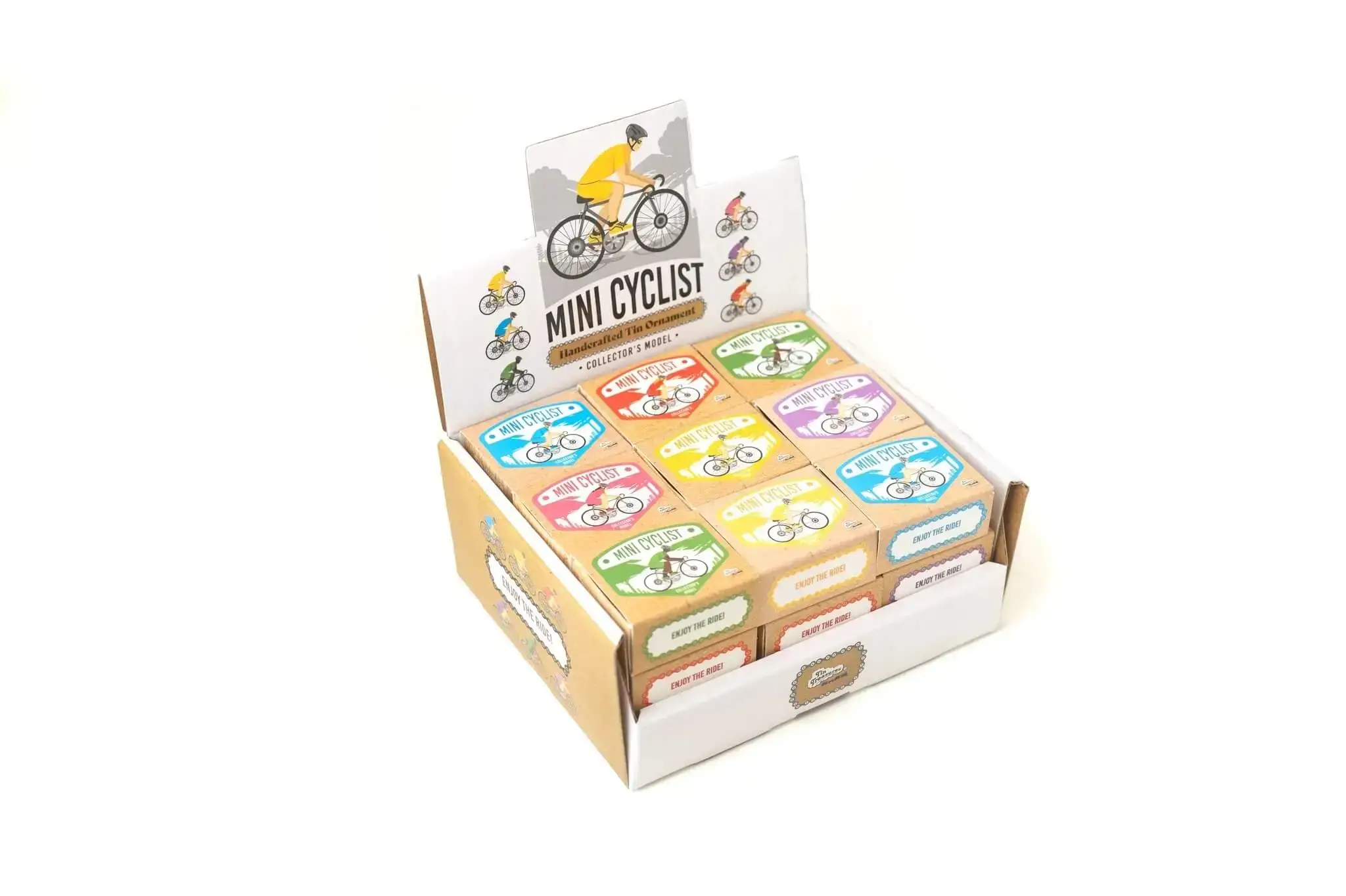 giftland - Wholesale Decorative Tabletop Object - Mini Cyclist Tin Toy Miniature1