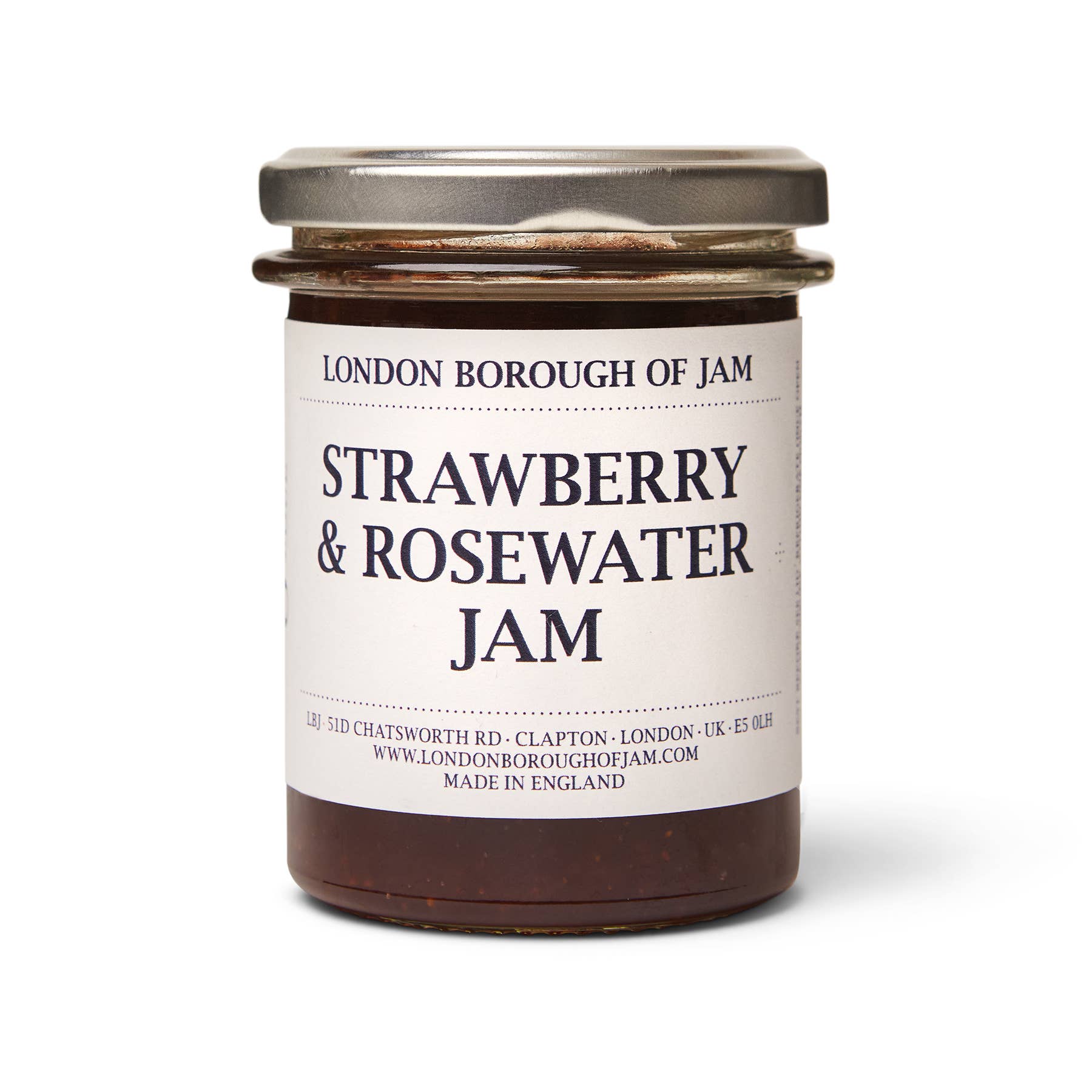 London Borough of Jam – wholesale Jam/jelly – Strawberry & Rosewater Jam 220g