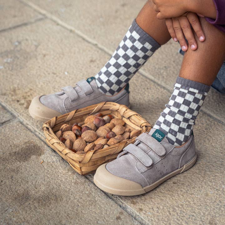 Pituka Wear - Vendita all'ingrosso Sneakers di tendenza - Bambini - Sneakers Barefoot in Pelle Scamosciata - Igor1