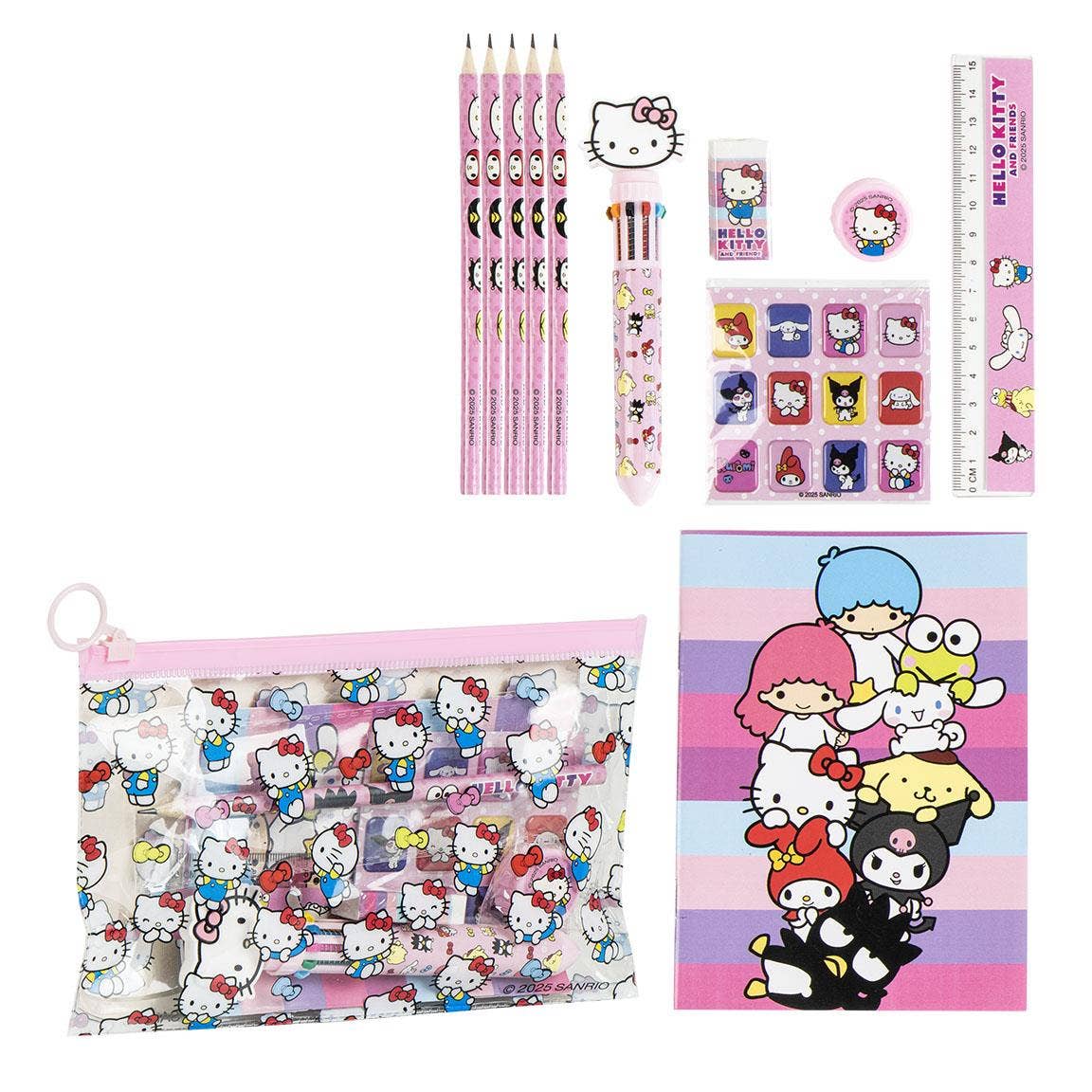 Mastoys, S.L. - Vente Assortiments de papeterie/cartes - ENSEMBLE DE PAPETERIE SCOLAIRE EVA HELLO KITTY - 27000017990