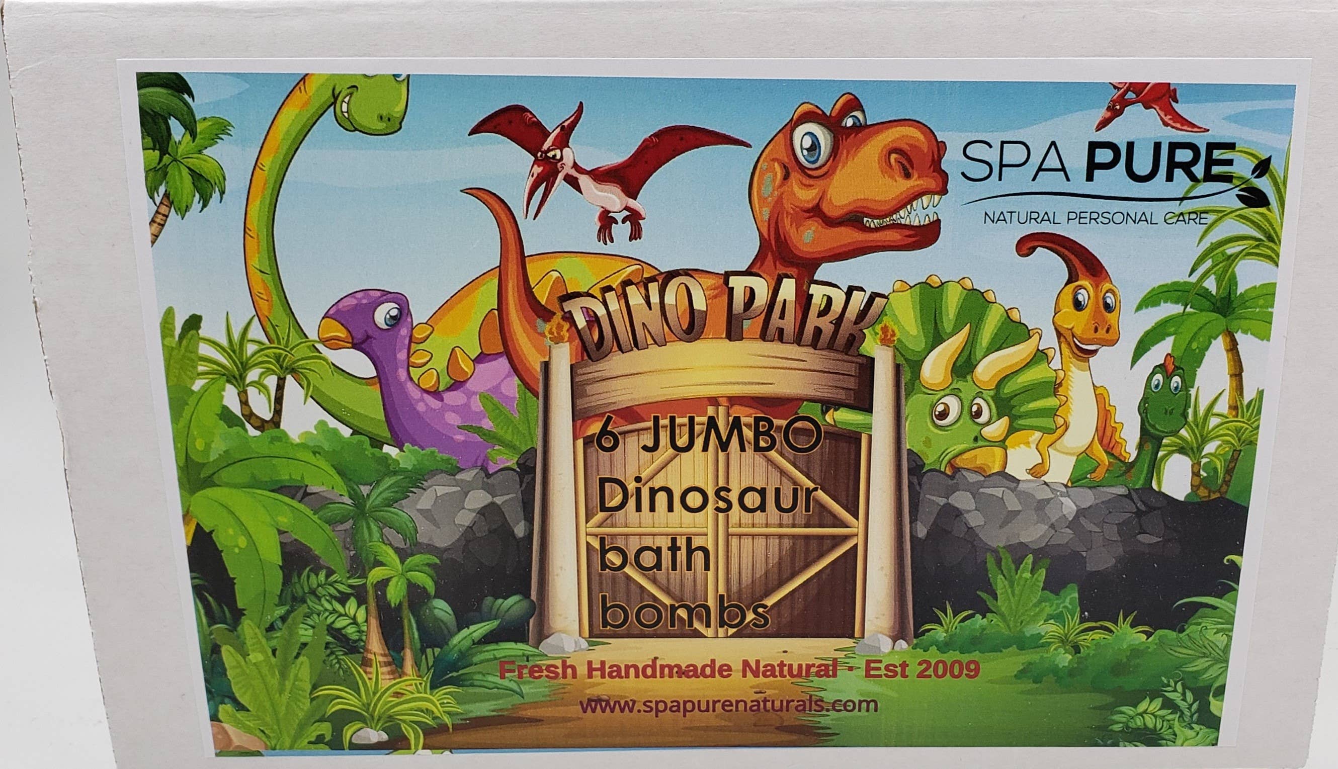 Spa Pure, inc. - Vente Bombe de bain/poudre effervescente pour le bain - Bombe de bain en forme de dinosaure pour enfants avec jouets surprises à l'intérieur, paquet de 123