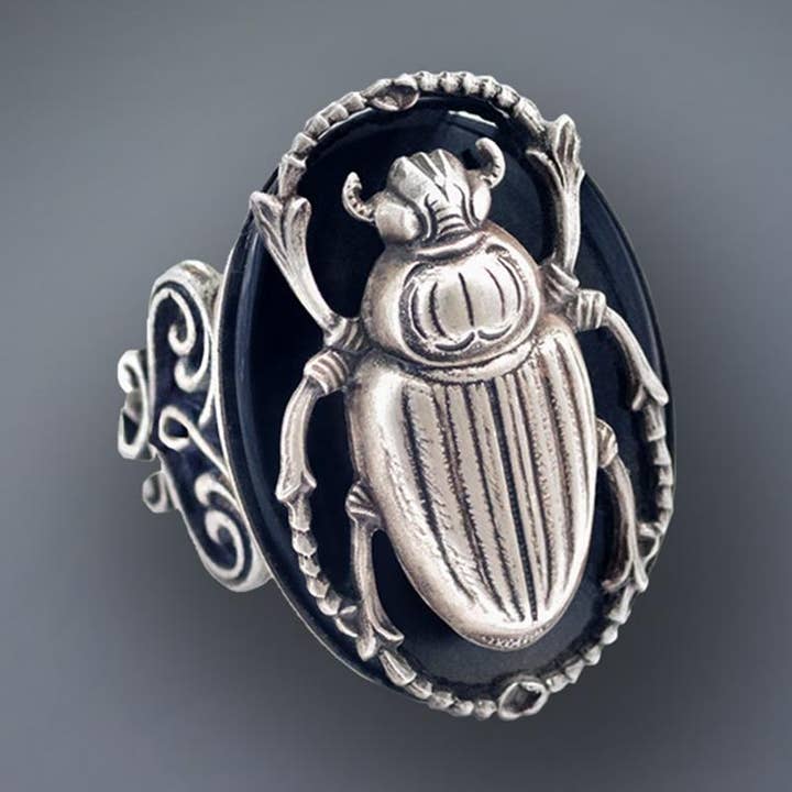 Scarab Beetle Ring for wholesale by Sweet Romance Jewelry