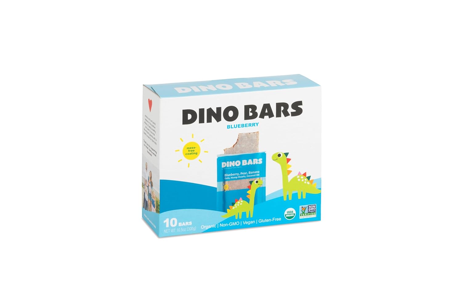 DINO BARS - Wholesale Snack Bar - DINO BARS Blueberry Bar | Retail Pack | 10 Unit